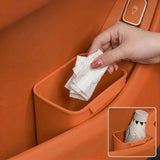 SEAMETAL Car Door Trash Bin Removable Silicone Insert Contoured Shape Washable Body Umbrella Storage Pocket Organizer