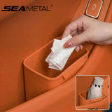 SEAMETAL Car Door Trash Bin Removable Silicone Insert Contoured Shape Washable Body Umbrella Storage Pocket Organizer