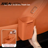 SEAMETAL Car Door Trash Bin Removable Silicone Insert Contoured Shape Washable Body Umbrella Storage Pocket Organizer