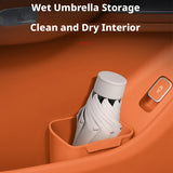 SEAMETAL Car Door Trash Bin Removable Silicone Insert Contoured Shape Washable Body Umbrella Storage Pocket Organizer