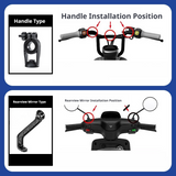 SEAMETAL Motorcycle Phone Holder Automatic Locking Cradle Rubber Pads Open Port Access Mirror Handlebar Navigation Mount