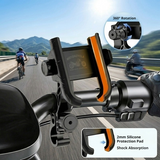 SEAMETAL Motorcycle Phone Mount Quick Release Side Clamp Padded Contacts Adjustment Knob Mirror Handlebar Phone Bracket