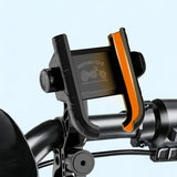 SEAMETAL Motorcycle Phone Mount Quick Release Side Clamp Padded Contacts Adjustment Knob Mirror Handlebar Phone Bracket