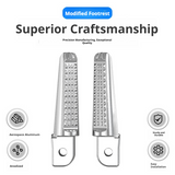 SEAMETAL Motorcycle Passenger Foot Pegs Folding Aluminum Alloy Textured Surface Bolt Mount Riding Support Scooter Parts