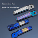 SEAMETAL Motorcycle Passenger Foot Pegs Folding Aluminum Alloy Textured Surface Bolt Mount Riding Support Scooter Parts