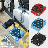 SEAMETAL Motorcycle Brake Pedal Cover Textured Contact Insert Metal Shell Bolt Plates Pedal Styling Scooter Accessories