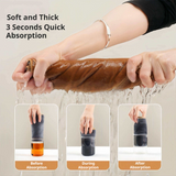SEAMETAL Car Cleaning Towels Double Sided Suede Coral Fleece Absorbent Washable Cloth Sewn Edges Auto Detailing Tools