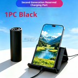 SEAMETAL Desktop Phone Stand Folding Silicone Body Ribbed Back Support Lip Cable Cutout Stationary Viewing Tablet Holder