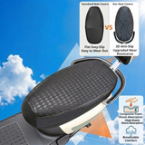 SEAMETAL Motorcycle Seat Cover Checkered Texture Sewn Edge Water Resistant Surface Saddle Protection Scooter Accessory