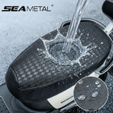 SEAMETAL Motorcycle Seat Cover Checkered Texture Sewn Edge Water Resistant Surface Saddle Protection Scooter Accessory