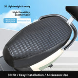 SEAMETAL Motorcycle Seat Cover Checkered Texture Sewn Edge Water Resistant Surface Saddle Protection Scooter Accessory