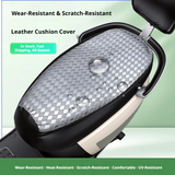 SEAMETAL Motorcycle Seat Cover Checkered Texture Sewn Edge Water Resistant Surface Saddle Protection Scooter Accessory