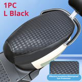 SEAMETAL Motorcycle Seat Cover Checkered Texture Sewn Edge Water Resistant Surface Saddle Protection Scooter Accessory