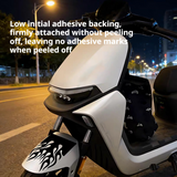 SEAMETAL Motorcycle Flame Decal Self Adhesive Graphic Flat Profile Helmet Panel Styling Decor Accent Scooter Stickers