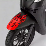 SEAMETAL Motorcycle Flame Decal Self Adhesive Graphic Flat Profile Helmet Panel Styling Decor Accent Scooter Stickers