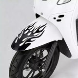 SEAMETAL Motorcycle Flame Decal Self Adhesive Graphic Flat Profile Helmet Panel Styling Decor Accent Scooter Stickers