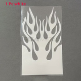 SEAMETAL Motorcycle Flame Decal Self Adhesive Graphic Flat Profile Helmet Panel Styling Decor Accent Scooter Stickers