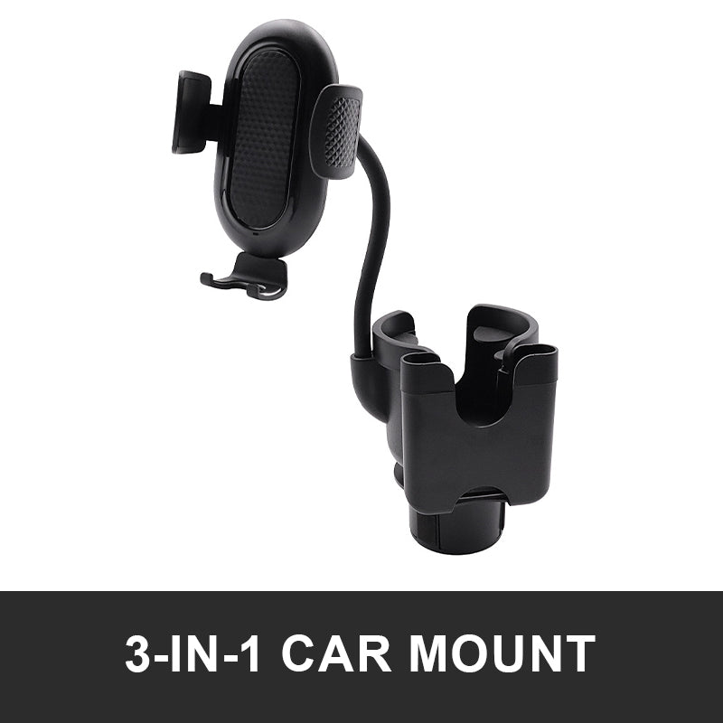 SEAMETAL Car Water Cup Holder Multifunction 3 In 1 Phone Mount  Stand
