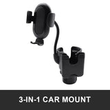 SEAMETAL Car Water Cup Holder Multifunction 3 In 1 Phone Mount  Stand