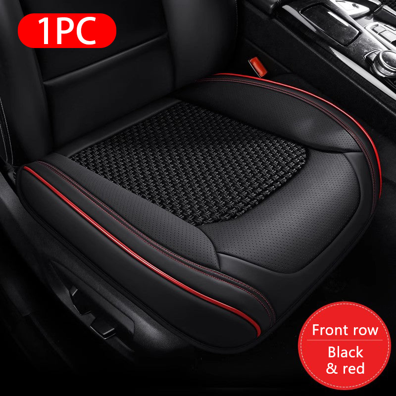 SEAMETAL Universal Ice Silk Car Seat Cover 3D Leather Seat Cushion Breathable Anti-silp Car Seat Mat Protector