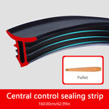 SEAMETAL1.6M Universal Car Dashboard Sealing Strip, Noise Reduction Rubber Weatherstrip