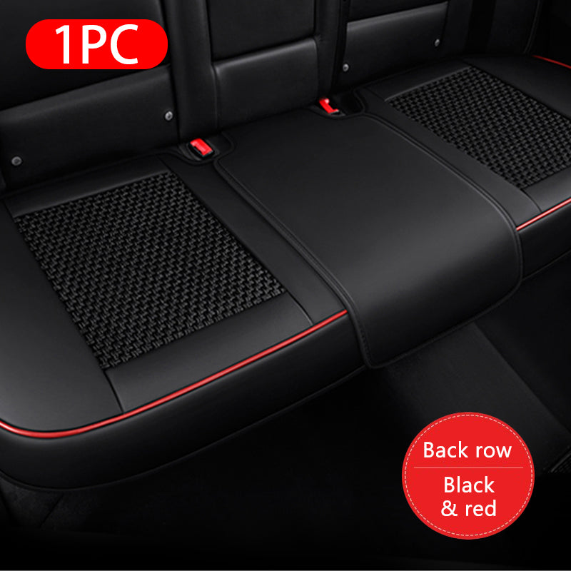 SEAMETAL Universal Ice Silk Car Seat Cover 3D Leather Seat Cushion Breathable Anti-silp Car Seat Mat Protector
