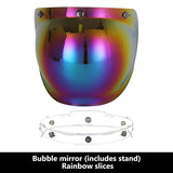 SEAMETAL Open Face Helmet Visor Motorcycle Helmets Bubble Visors Flip Up Motorcycles Visor Lens Motorcycle Helmet Accessories