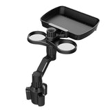 SEAMETAL Car Cup Extended Tray For Food Drink Snack Holder Universal Auto Central Console Table For Bottle Support Accessories
