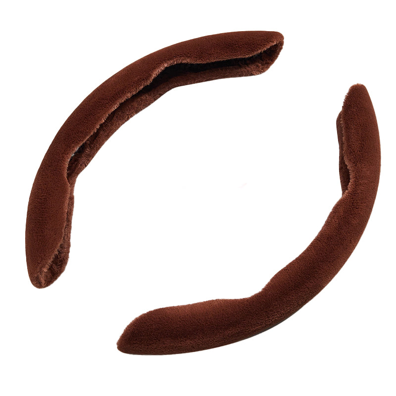 SEAMETAL Car Steering Wheel Booster Cover Universal Winter Warm Non-Slip Auto Interior Steer Protector Decoration Accessories