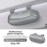 SEAMETAL Car Sunglasses Case Sun Visor Universal Anti-Scratch Auto Organizers Car Glasses Holder Driving Road Trip
