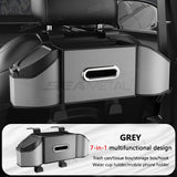 SEAMETAL Car Seat Back Organizer with Dual Cup Holders, Tissue Box, and Phone Storage