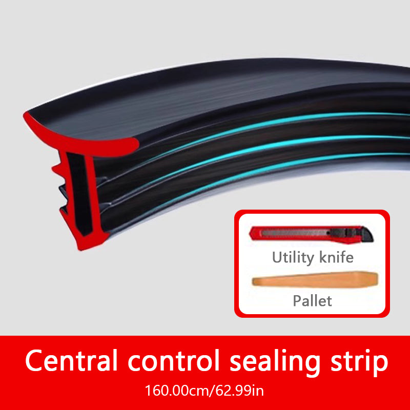 SEAMETAL1.6M Universal Car Dashboard Sealing Strip, Noise Reduction Rubber Weatherstrip