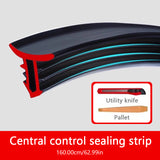 SEAMETAL1.6M Universal Car Dashboard Sealing Strip, Noise Reduction Rubber Weatherstrip