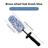 SEAMETAL Car Wheel Hub Brushes Ultrafine Fiber Dust Removal Duster Cleaning Tools Car Washing Supplies Cleaning Brush Tire Brushes