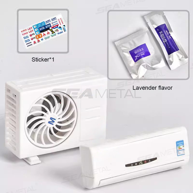 Car Perfume Diffuser Solar Air Conditioner Shape with Fragrance Tablet SEAMETAL