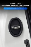 SEAMETAL 4pcs Silicone Car Door Shock Absorber Elastic Anti-Collision Buffering Mat