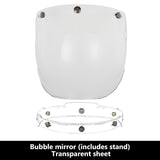 SEAMETAL Open Face Helmet Visor Motorcycle Helmets Bubble Visors Flip Up Motorcycles Visor Lens Motorcycle Helmet Accessories