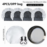 SEAMETAL Spare Tire Cover Waterproof Automotive Wheel Protector Sun Protection Car Wheel Cover For Sun Rain Snow Tyre Protection