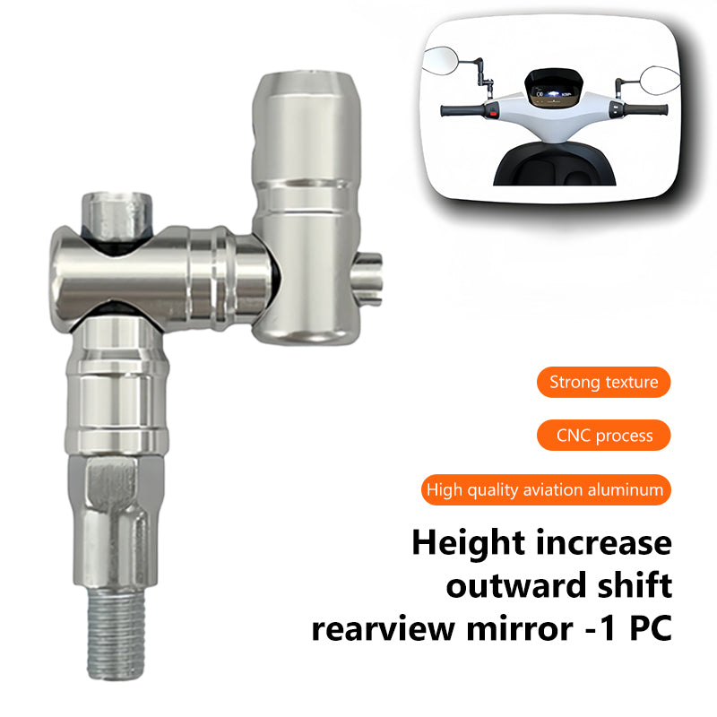 SEAMETAL Motorcycle Mirror Mount Motorcycle Rearview Mirror Extension Powersports Handlebar Accessories For Men Women Family Outdoor