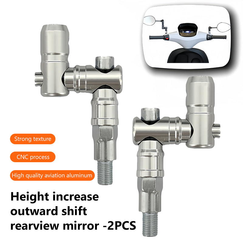 SEAMETAL Motorcycle Mirror Mount Motorcycle Rearview Mirror Extension Powersports Handlebar Accessories For Men Women Family Outdoor