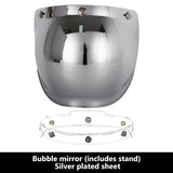 SEAMETAL Open Face Helmet Visor Motorcycle Helmets Bubble Visors Flip Up Motorcycles Visor Lens Motorcycle Helmet Accessories