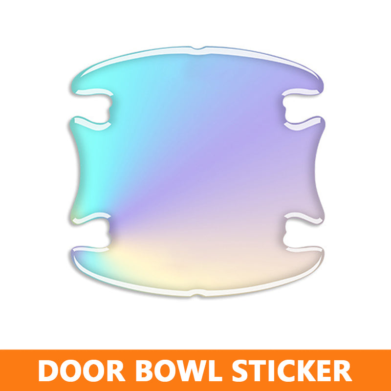 SEAMETAL Luminous Colorful Car Door Handle Bowls Protector Sticker