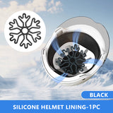 SEAMETAL Motorcycle Helmet Interior Pad Flexible Helmet Inner Silicone Pad Interior Protector Helmet Padding Motorcycle Helmet