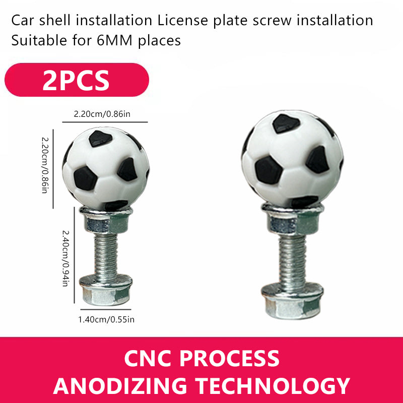 SEAMETAL Motorcycle License Plate Frame Bolt Screws Ball Decor Truck Fastener Cap Car License Plate Frame Bolts Screw For Any 6mm