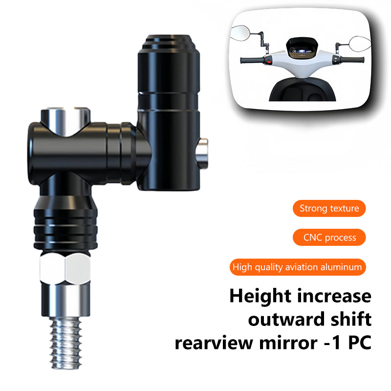 SEAMETAL Motorcycle Mirror Mount Motorcycle Rearview Mirror Extension Powersports Handlebar Accessories For Men Women Family Outdoor