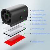 25m Car Door Rubber Seal Strip Upgrade Double Layer Car Sealing Protector Soundproof Weather Strips