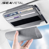 Car Sunglasses Holder Interior Sun Visor Card Organizer Auto Sun Glasses Holder
