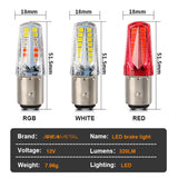 12V LED Car Light Bulb Brake Lamp Turn Signal Light RGB Strobe Light Flashing Lamp