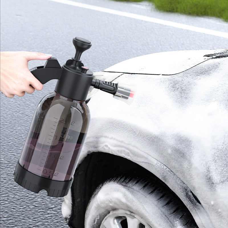 2l High Pressure Car Wash Foam Spray Bottle, Manual Air Pressure Sprayer,  Car & Home Use, Watering Can