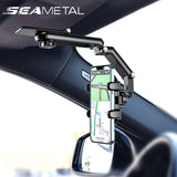 SEAMETAL 1080 Degree Rotating Car Sun Visor Cellphone Holder Mobile Phone Holder